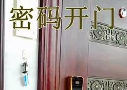 虹宇無鎖孔智能門密碼開門演示